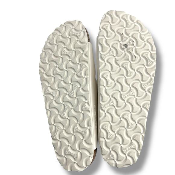 Birkenstock Women's Arizona Birko-Flor Sandals Size 37 US Size 6 Beige Cream EUC - Picture 13 of 13